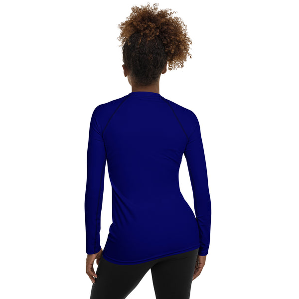 Ink Blue Women's Rash Guard - Objet D'Art