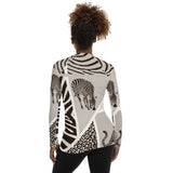 Animal Print Women's Rash Guard - Objet D'Art