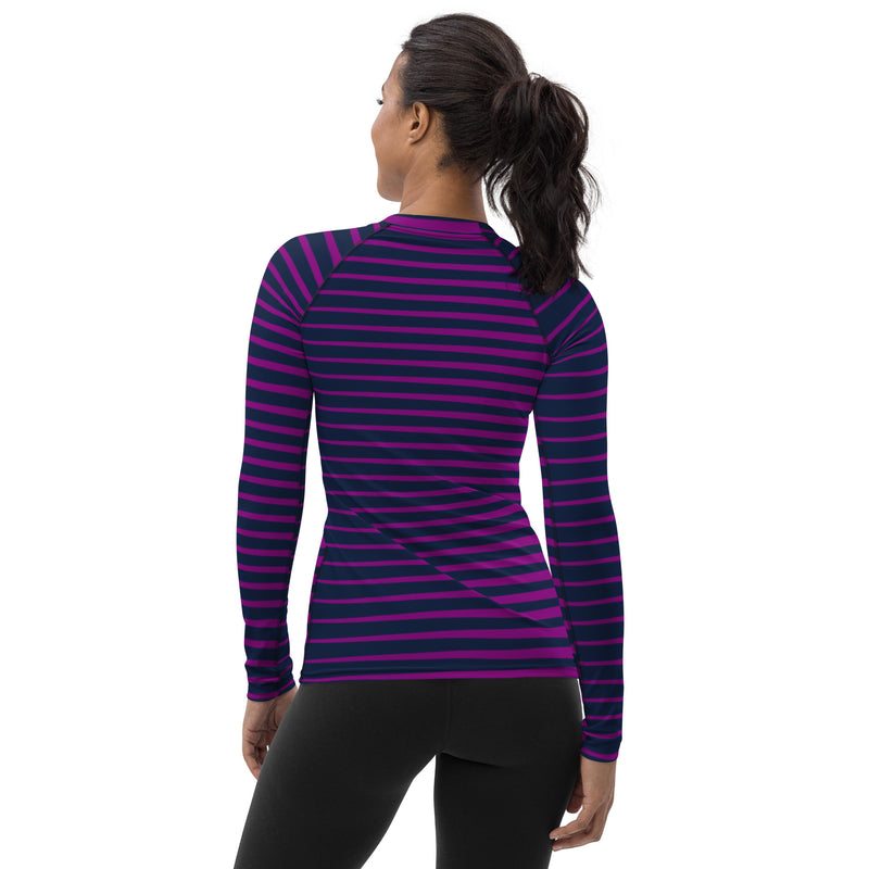 Lavender Wedges Women's Rash Guard - Objet D'Art