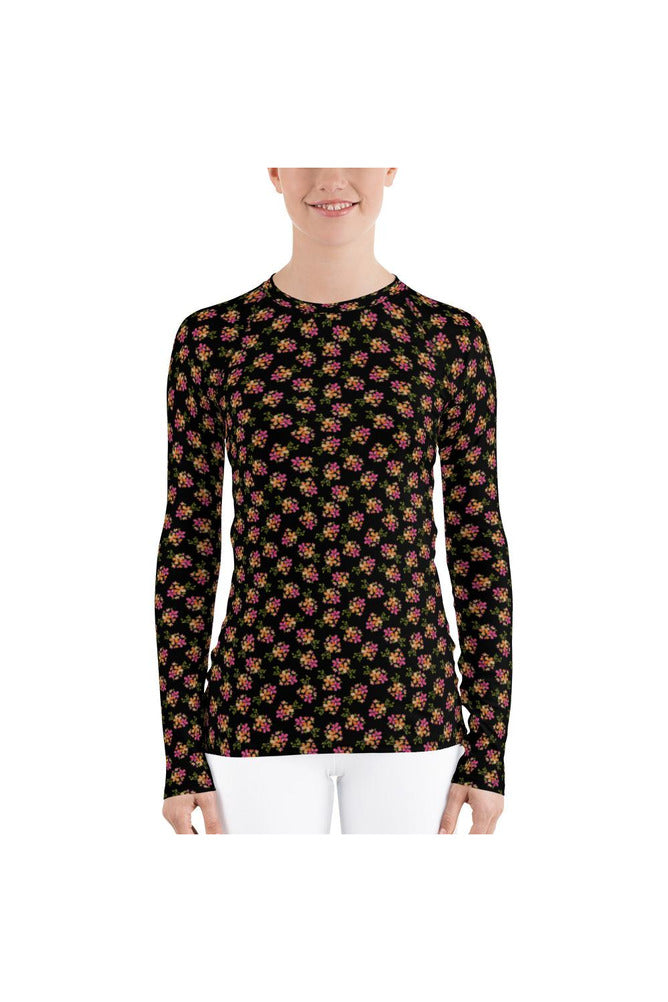 Flowery Women's Rash Guard - Objet D'Art