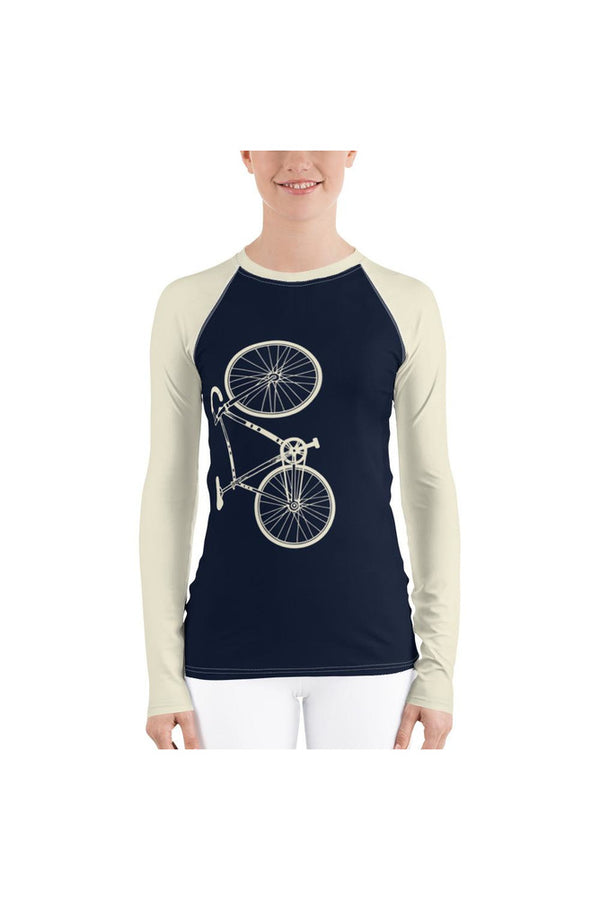 Cyclist Women's Rash Guard - Objet D'Art