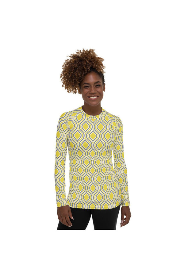 Arabesque Abstract Women's Rash Guard - Objet D'Art