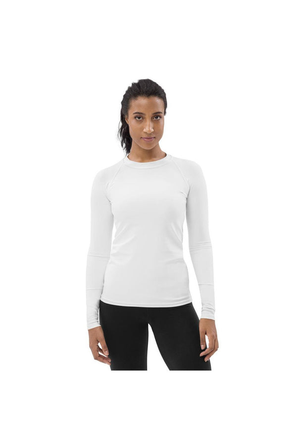 White Women's Rash Guard - Objet D'Art