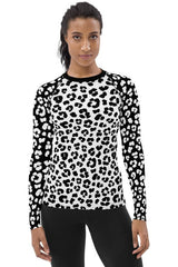 Leopard Relief Women's Rash Guard - Objet D'Art