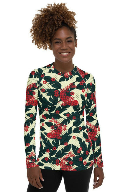 Tropical Fish Women's Rash Guard - Objet D'Art