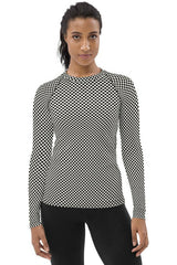 Micro Polkadots Women's Rash Guard - Objet D'Art