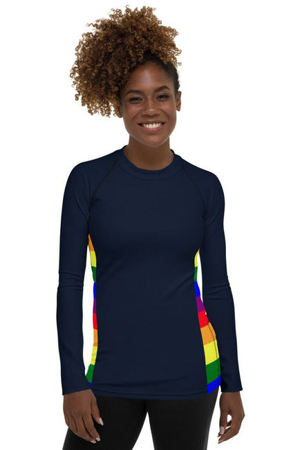 Coastal Rainbow Women's Rash Guard - Objet D'Art