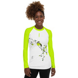 Japanese Meadow Bunting Women's Rash Guard - Objet D'Art