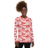 Love Print Women's Rash Guard - Objet D'Art