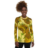 Van Gogh Sunflowers Women's Rash Guard - Objet D'Art