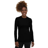 Black Women's Rash Guard - Objet D'Art