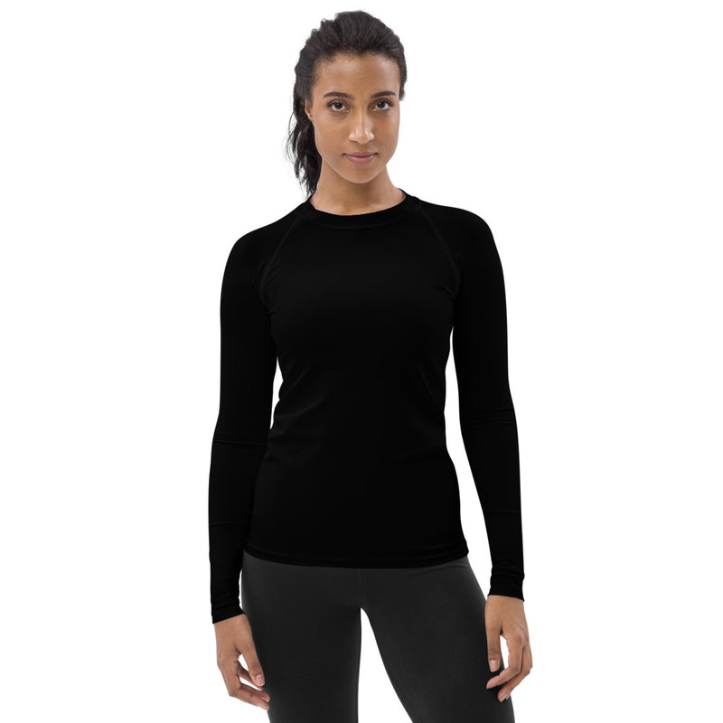 Black Women's Rash Guard - Objet D'Art