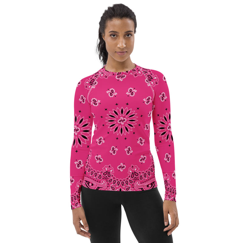 Innuendos of Pink Women's Rash Guard - Objet D'Art