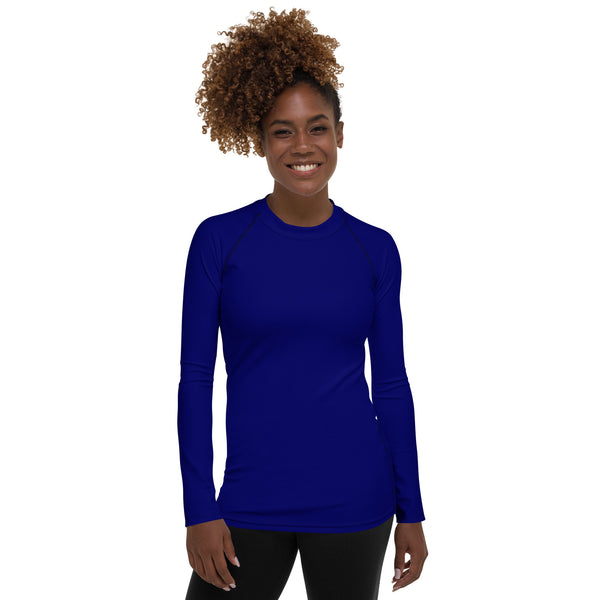 Ink Blue Women's Rash Guard - Objet D'Art