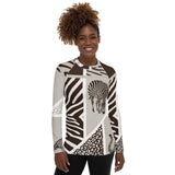 Animal Print Women's Rash Guard - Objet D'Art