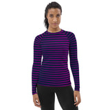 Lavender Wedges Women's Rash Guard - Objet D'Art