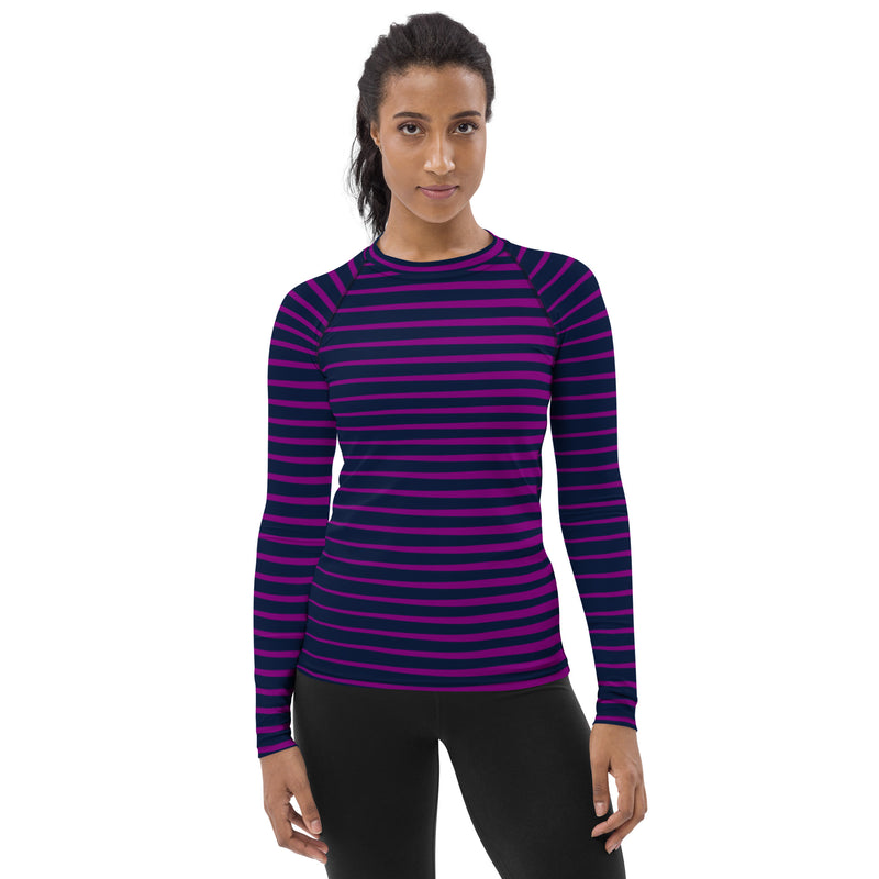 Lavender Wedges Women's Rash Guard - Objet D'Art