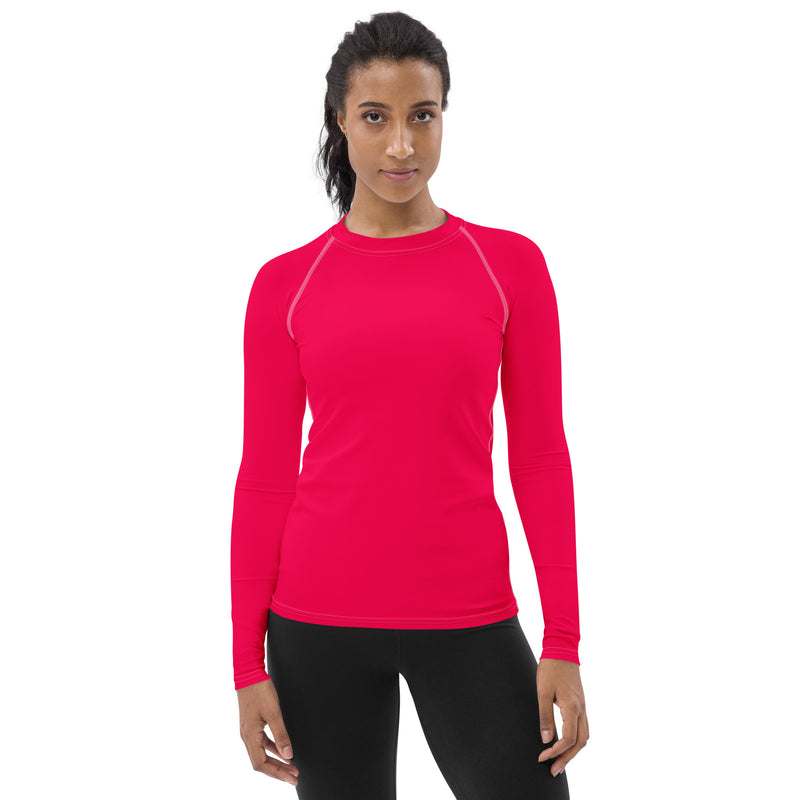 Pink Women's Rash Guard - Objet D'Art
