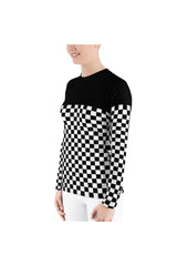 Checkered Women's Rash Guard - Objet D'Art