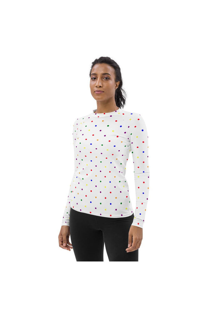 Rainbow Drops Women's Rash Guard - Objet D'Art