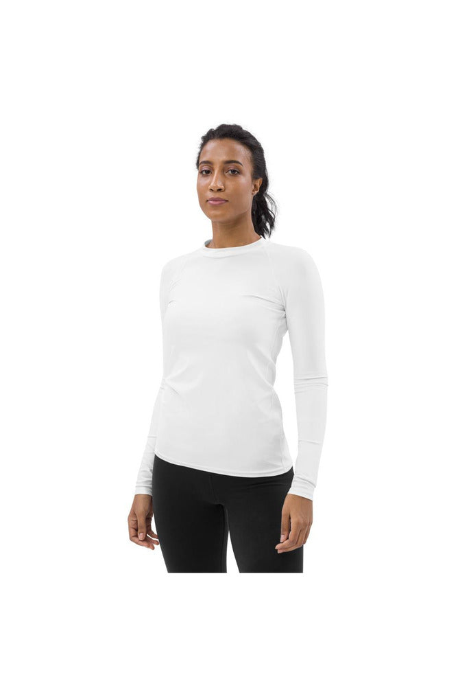 White Women's Rash Guard - Objet D'Art