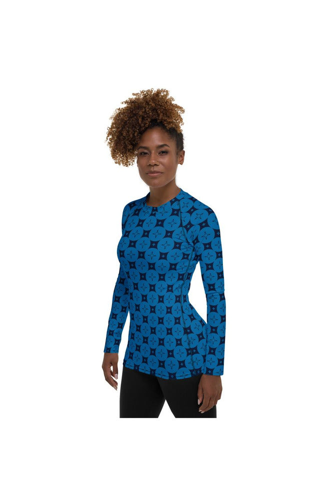 ROYALTY BLUE Women's Rash Guard - Objet D'Art