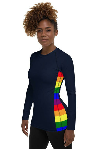 Coastal Rainbow Women's Rash Guard - Objet D'Art