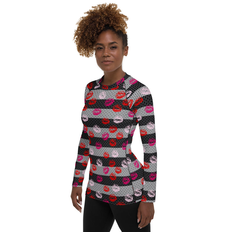 Kisses Women's Rash Guard - Objet D'Art