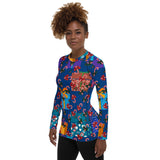 Holiday Greeting Women's Rash Guard - Objet D'Art