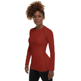 Earth Tone Clay Women's Rash Guard - Objet D'Art