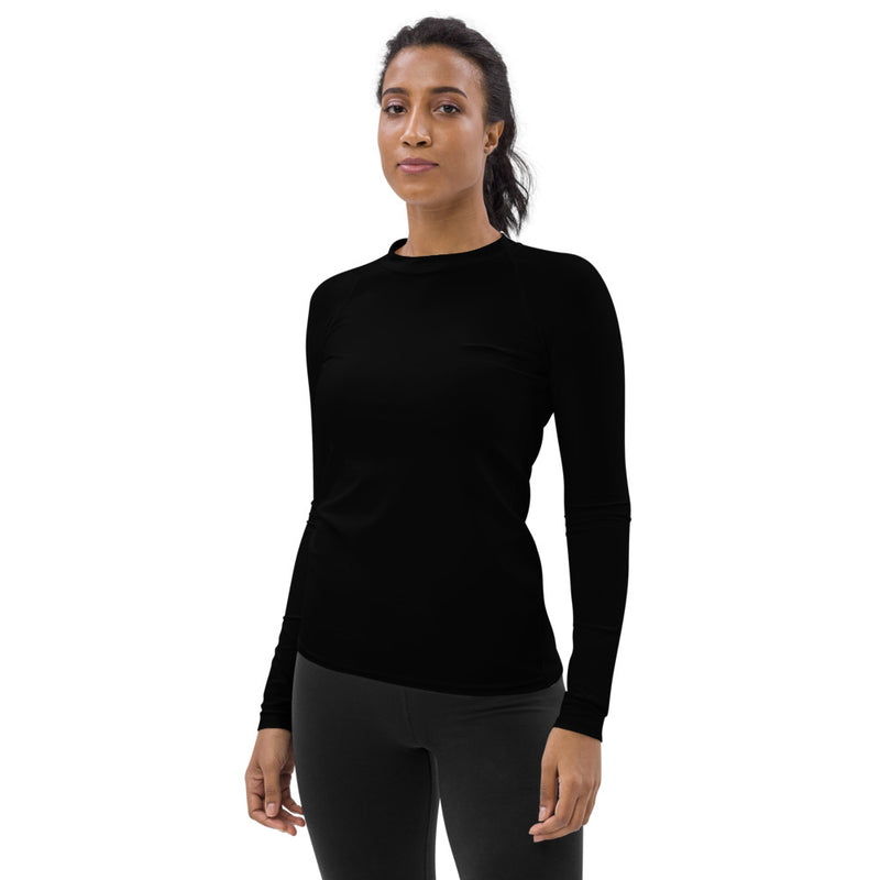 Black Women's Rash Guard - Objet D'Art