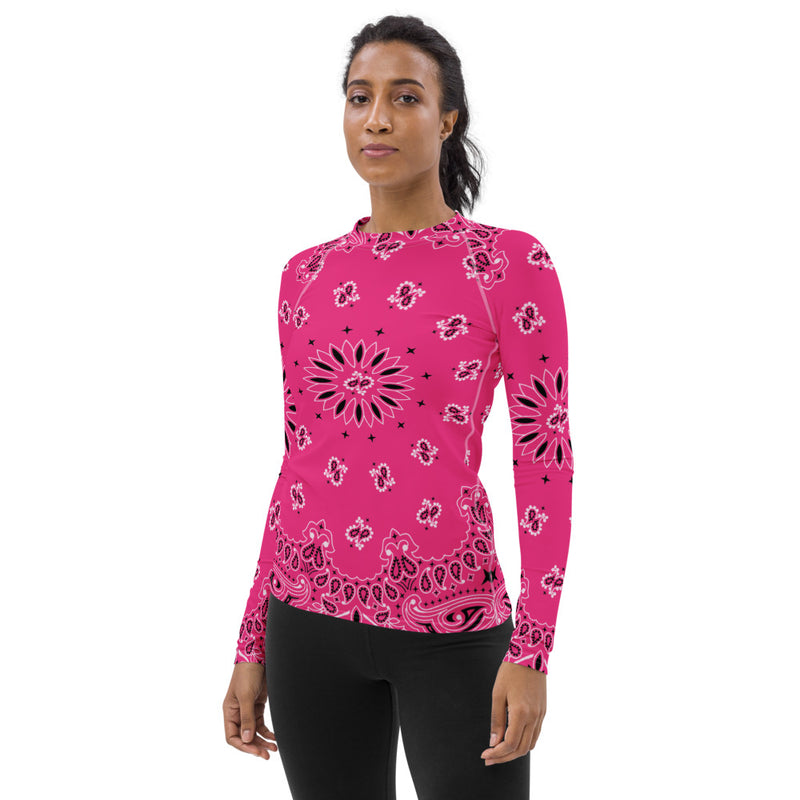 Innuendos of Pink Women's Rash Guard - Objet D'Art