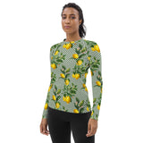 Lemony Dots Women's Rash Guard - Objet D'Art