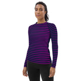 Lavender Wedges Women's Rash Guard - Objet D'Art