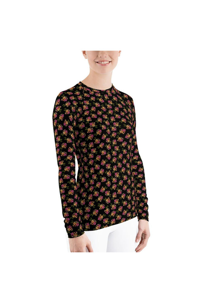 Flowery Women's Rash Guard - Objet D'Art