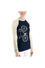 Cyclist Women's Rash Guard - Objet D'Art