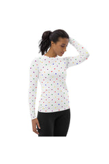 Rainbow Drops Women's Rash Guard - Objet D'Art