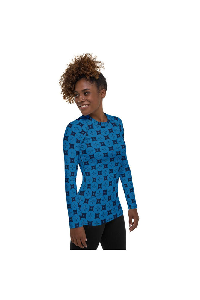 ROYALTY BLUE Women's Rash Guard - Objet D'Art