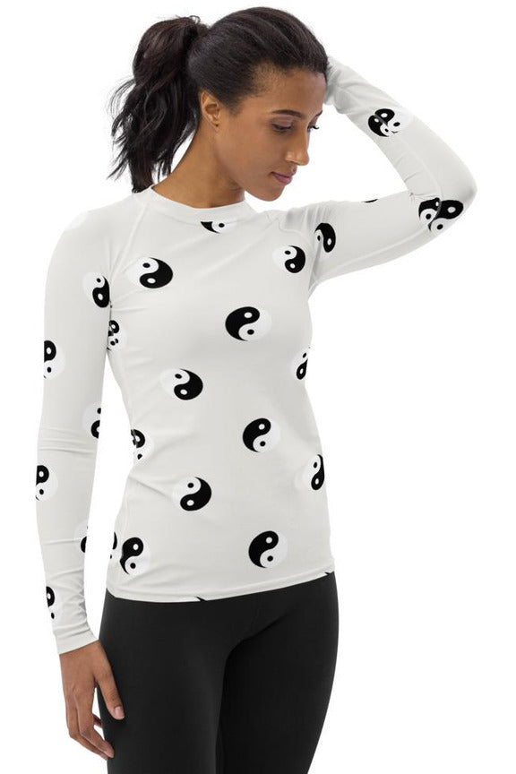 Yin Yang Women's Rash Guard - Objet D'Art