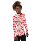 Love Print Women's Rash Guard - Objet D'Art