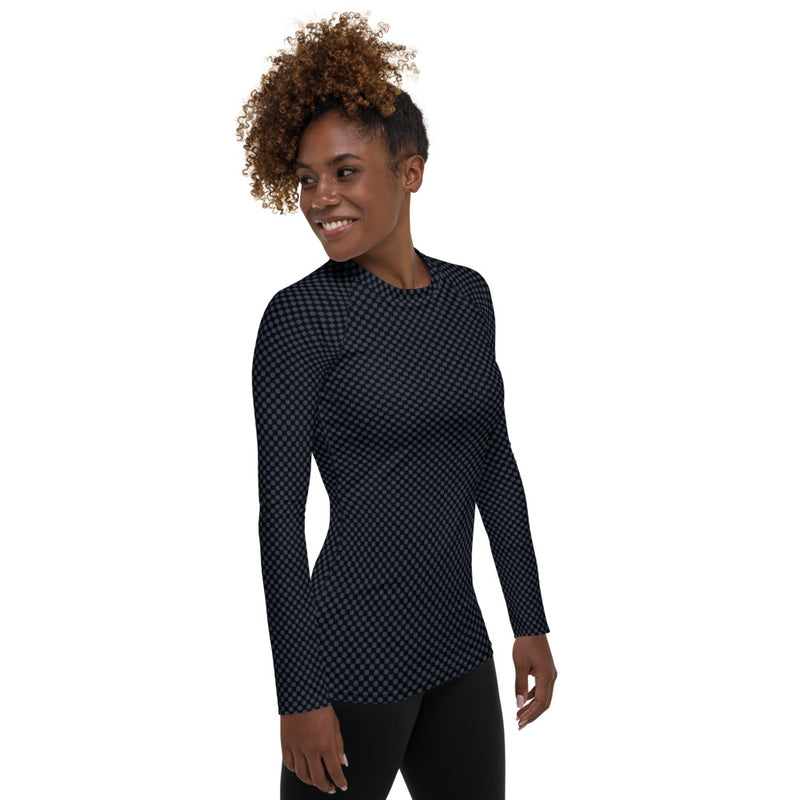 Polkadot Macro Matte Women's Rash Guard - Objet D'Art