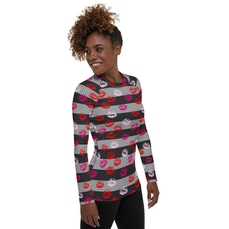 Kisses Women's Rash Guard - Objet D'Art