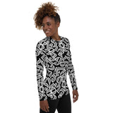 Number Cloud Women's Rash Guard - Objet D'Art