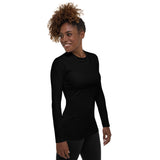 Black Women's Rash Guard - Objet D'Art