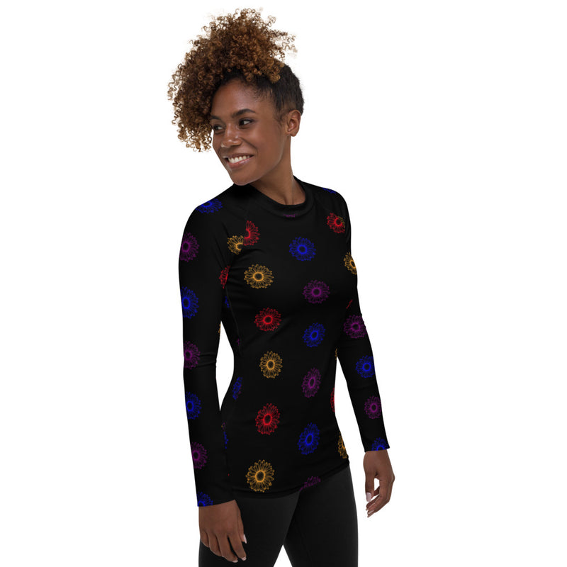 Daisies Women's Rash Guard - Objet D'Art