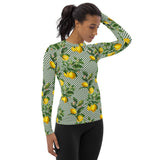 Lemony Dots Women's Rash Guard - Objet D'Art