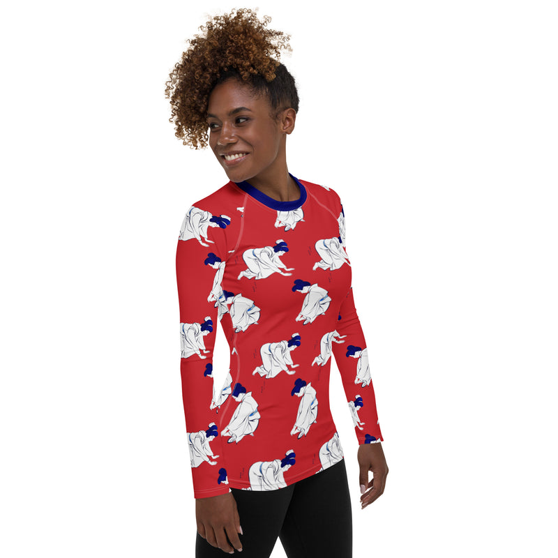 Geisha Women's Rash Guard - Objet D'Art