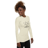 Caffeine Molecule Women's Rash Guard - Objet D'Art