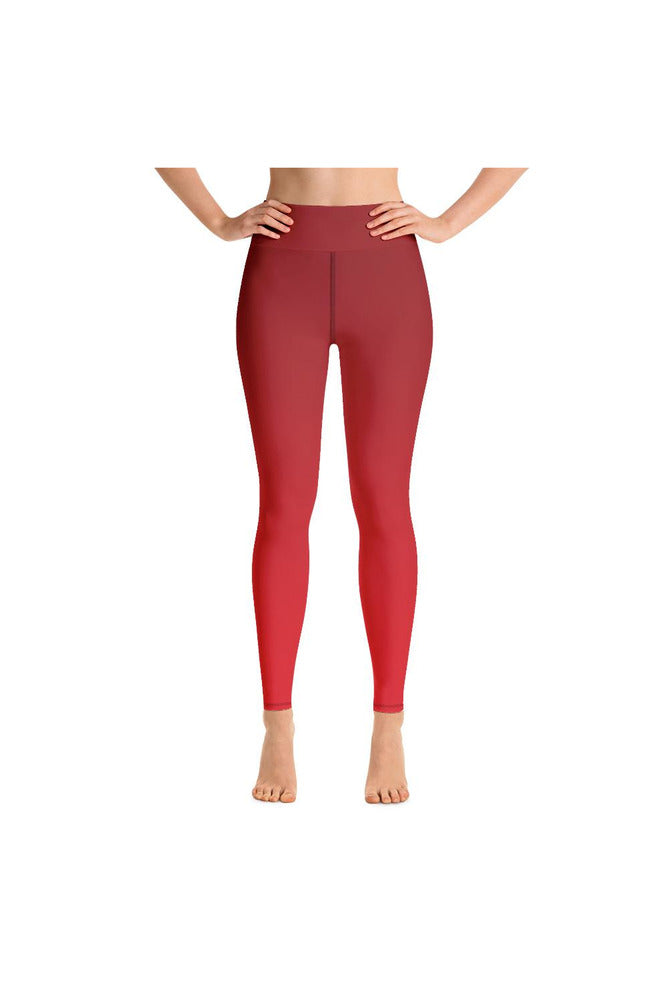 Christmas Red Yoga Leggings - Objet D'Art