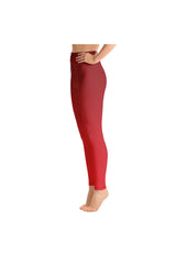 Christmas Red Yoga Leggings - Objet D'Art